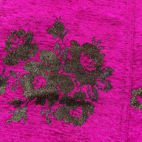 Free People Womens Movin On Embroidered Metallic Mini Skirt Fuchsia Size 4 - Picture 9 of 10